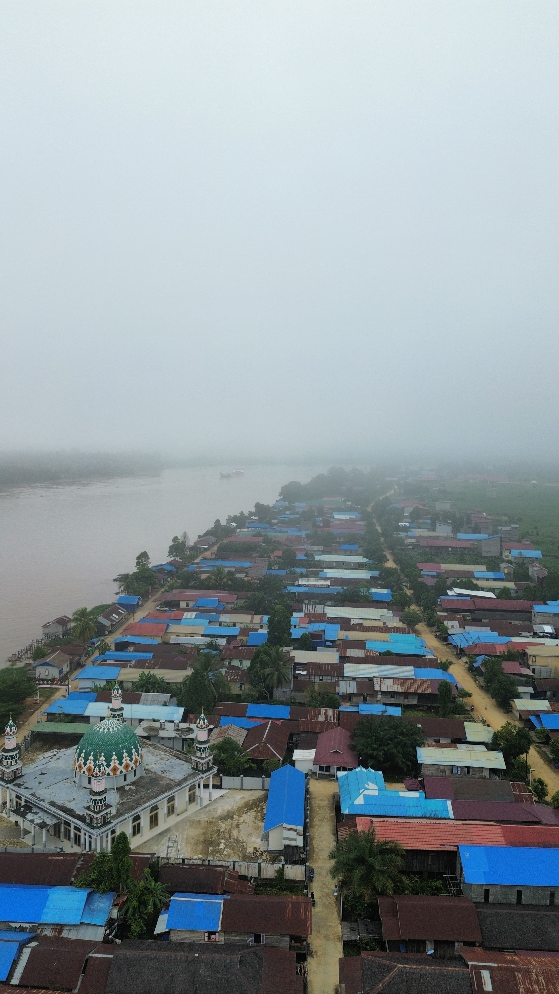 Jalan Desa dari Udara